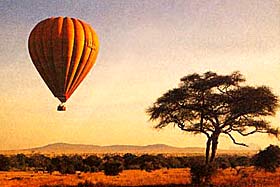balón nad Masai Mara