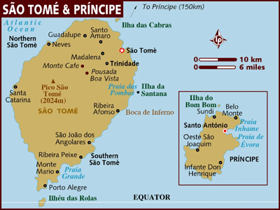 Sao Tome a Principe Mapa