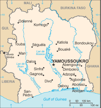 Zajímavá místa - Pobřeží slonoviny