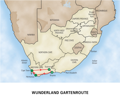 Okruh po Garden Route - 4 dny TH (pk)