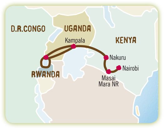 Gorily a Maasai Mara - 15 dn� ATC/KN15 (ek)