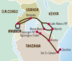 Gorily, parky a Zanzibar - 24 dn� ATC/ND24,DN24 (ek)