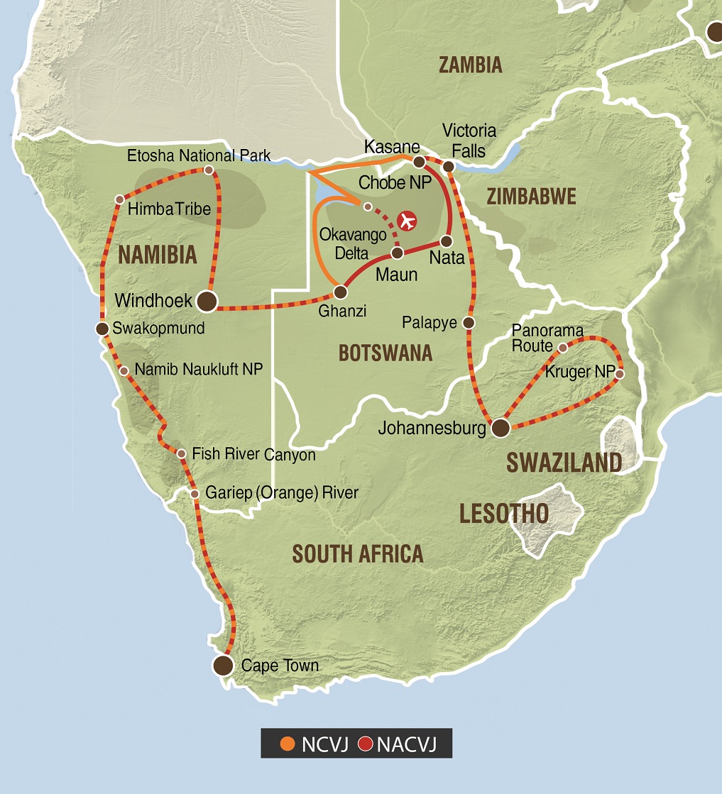 Z Kapskho Msta do Krugerova nrodnho parku  26 dn /kempy/NOM/NCVJ (ek)