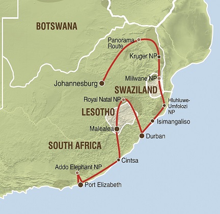 Kruger, Svazijsko a Lesotho - 14 dn NOM/NAPJ/NAJP (eu)