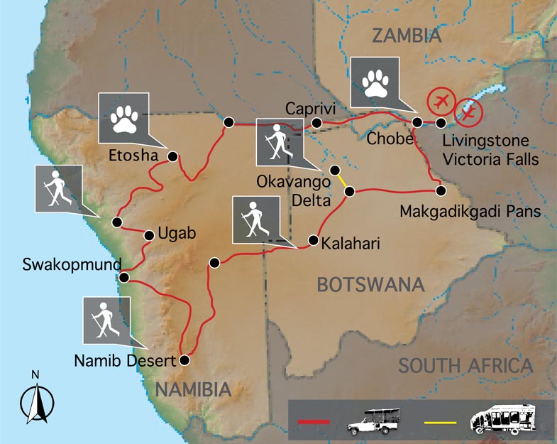 Namibie & Botswana jin okruh - 21 dn SW/NBa21 (p12)