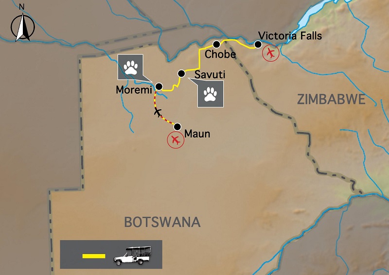 Baobaby v Botswan, Zimbabwe - 9 dn SW/BPac09 (p12S)