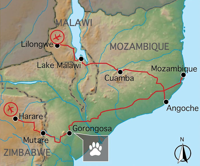 Expedice Zimbabwe, Malawi & Mozambik - 18 dn SW/MMe18 (p12S)